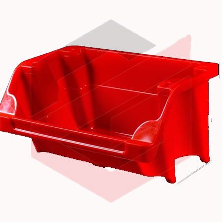 پالت پلاستیکی پایه دار کد (F4)  120*240*160 میلیمتری (بسته 72 عددی)