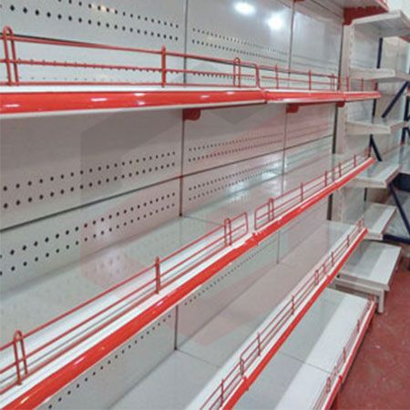 ست قفسه فروشگاهی خودایست یکطرفه طرح جدید به ارتفاع 210 سانتیمتر