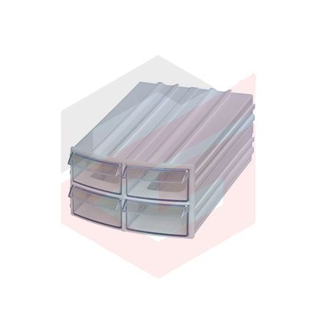 کشو ابزار پلاستیکی کد 104 چهار کشویی 65*108*125 میلیمتری (بسته 48 عددی)
