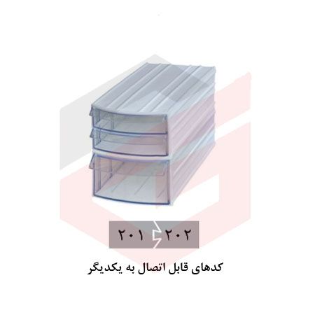 کشو ابزار پلاستیکی کد 201 تک کشویی 80*124*200 میلیمتری (بسته 24 عددی)
