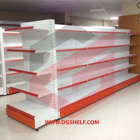 ست قفسه فروشگاهی خودایست یکطرفه طرح جدید به ارتفاع 210 سانتیمتر