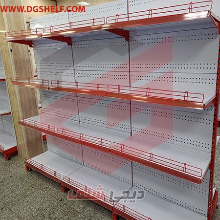 ست قفسه فروشگاهی خودایست یکطرفه طرح جدید به ارتفاع 210 سانتیمتر