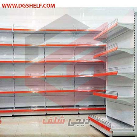 ست قفسه فروشگاهی خودایست یکطرفه طرح جدید به ارتفاع 210 سانتیمتر