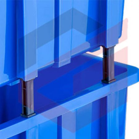 پالت  پلاستیکی پایه دار 155*180*310 میلیمتری (بسته30عددی )
